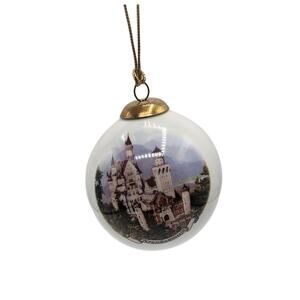 Reutter Porzellan Germany‎ Collectible Christmas Onament Neuschwanstein 3" Ball